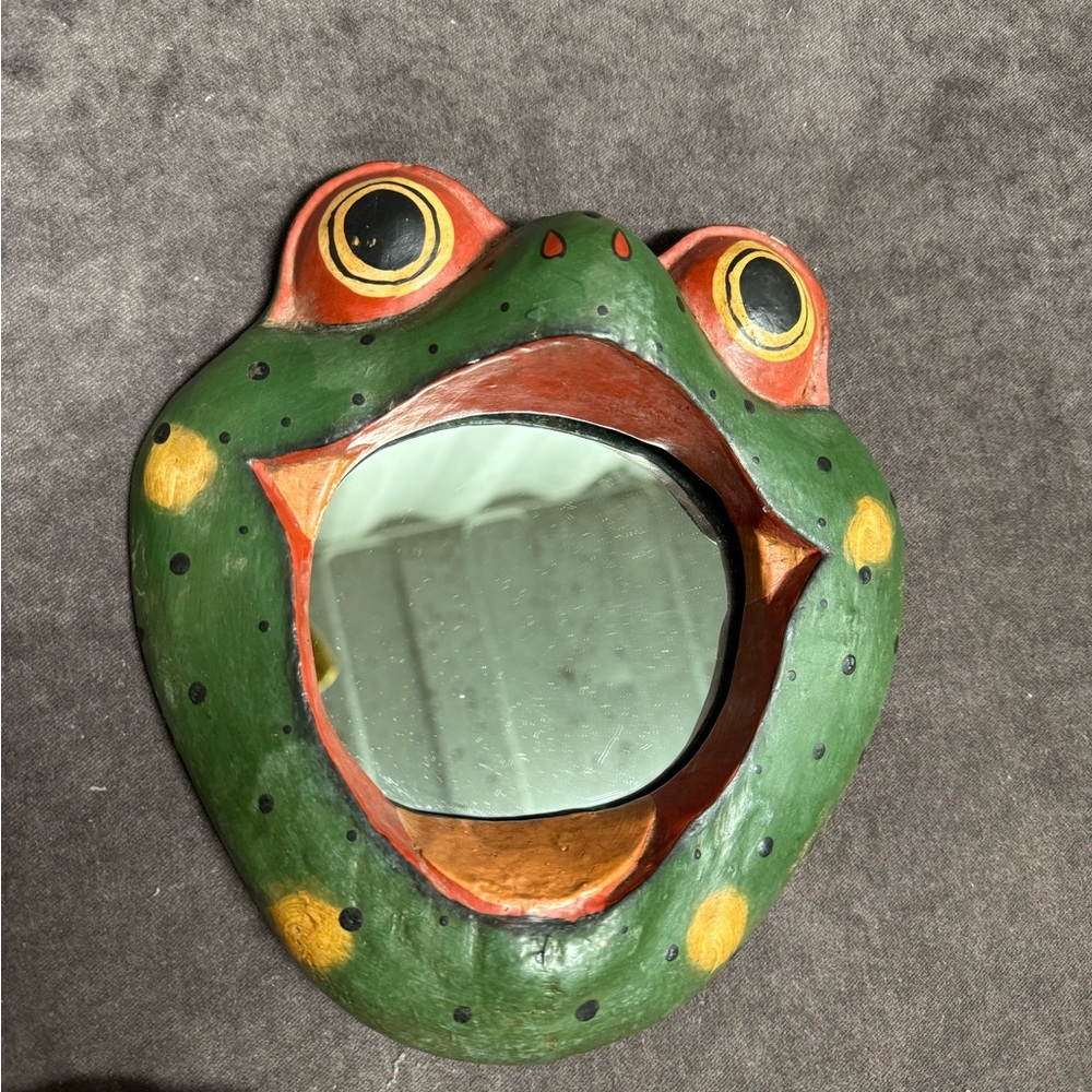 Decorative Frog glass mirror